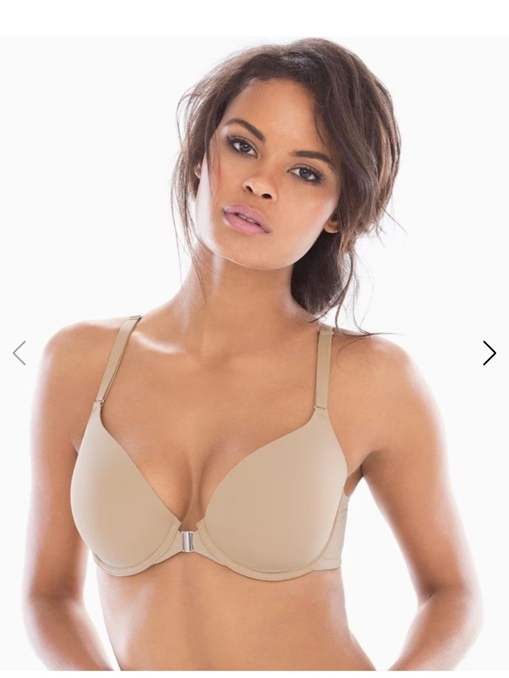 Soma Front-Close T-Shirt Bra in Nude